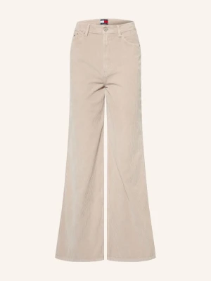 Tommy Jeans Spodnie Z Sztruksu Claire beige