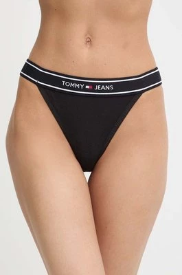 Tommy Jeans stringi kolor czarny UW0UW05122