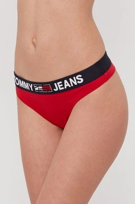Tommy Jeans Stringi kolor czerwony UW0UW02823