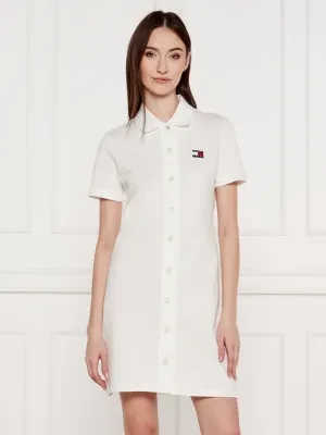 Tommy Jeans Sukienka BADGE | pique