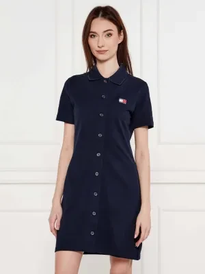 Tommy Jeans Sukienka BADGE | pique