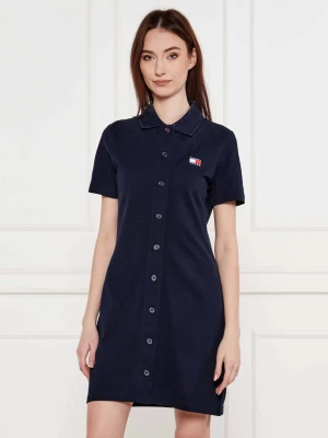 Tommy Jeans Sukienka BADGE | pique