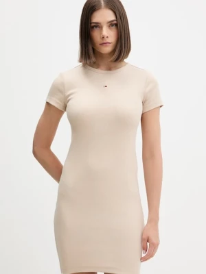 Tommy Jeans sukienka bodycon bawełniana z elastanem