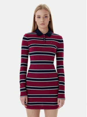 Tommy Jeans Sukienka codzienna DW0DW21901 Czerwony Regular Fit