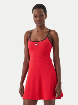 Tommy Jeans Sukienka codzienna DW0DW22335 Czerwony Slim Fit