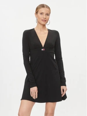 Tommy Jeans Sukienka codzienna Xs Badge DW0DW16484 Czarny Slim Fit