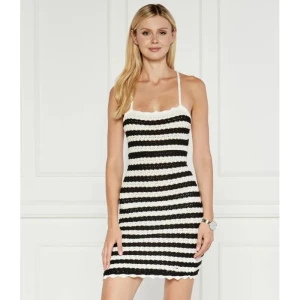 Tommy Jeans Sukienka CROCHET STRIPE