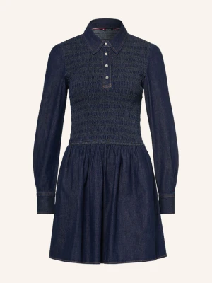 Tommy Jeans Sukienka Dżinsowa blau BIAŁY