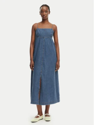 Tommy Jeans Sukienka jeansowa DW0DW22342 Niebieski Slim Fit