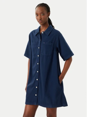 Tommy Jeans Sukienka jeansowa DW0DW22847 Niebieski A-Line Fit