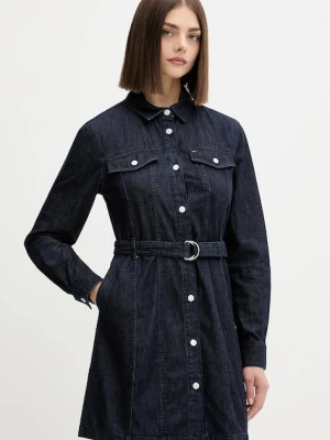 Tommy Jeans sukienka jeansowa kolor granatowy mini rozkloszowana DW0DW21649