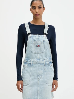 Tommy Jeans sukienka jeansowa kolor niebieski mini rozkloszowana DW0DW22149