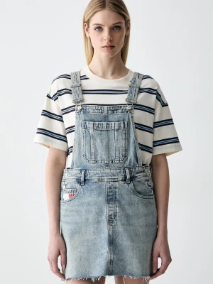 Tommy Jeans sukienka jeansowa niebieski