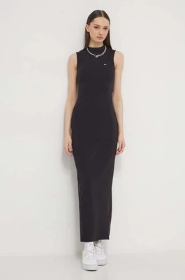 Tommy Jeans sukienka kolor czarny maxi dopasowana DW0DW17929
