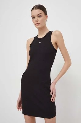 Tommy Jeans sukienka kolor czarny mini dopasowana DW0DW17406