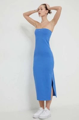 Tommy Jeans sukienka kolor niebieski mini dopasowana DW0DW17925