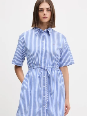 Tommy Jeans sukienka koszulowa bawełniana
