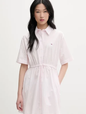 Tommy Jeans sukienka koszulowa bawełniana