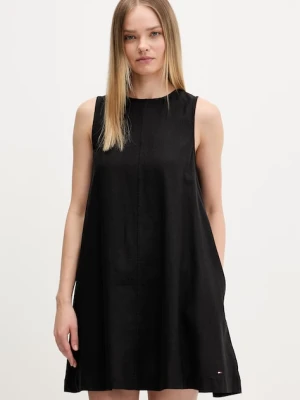 Tommy Jeans sukienka letnia z lnem