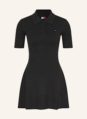 Tommy Jeans Sukienka Polo schwarz