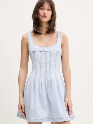 Tommy Jeans sukienka rozkloszowana jeansowa