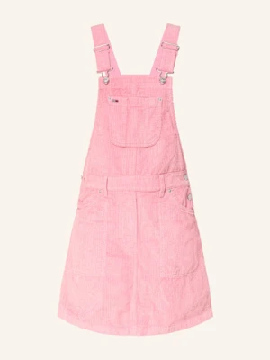 Tommy Jeans Sukienka Sztruksowa pink