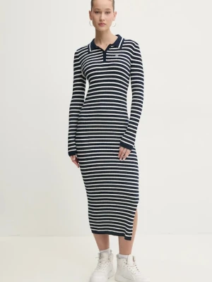 Tommy Jeans sukienka z domieszką wełny