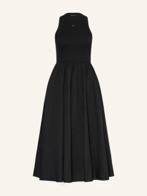 Tommy Jeans Sukienka Z Mieszanki Materiałów schwarz