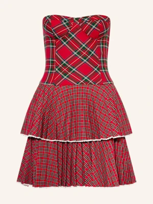 Tommy Jeans Sukienka Z Odkrytymi Ramionami rot