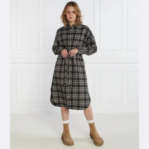Tommy Jeans Sukienka z paskiem TJW CHECK BELOW