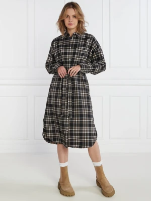 Tommy Jeans Sukienka z paskiem TJW CHECK BELOW