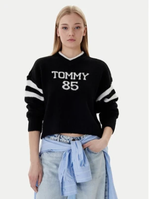 Tommy Jeans Sweter 85 Varsity DW0DW22033 Czarny Regular Fit