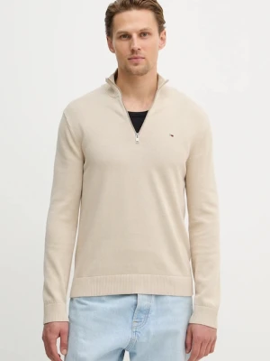 Tommy Jeans sweter bawełniany beżowy