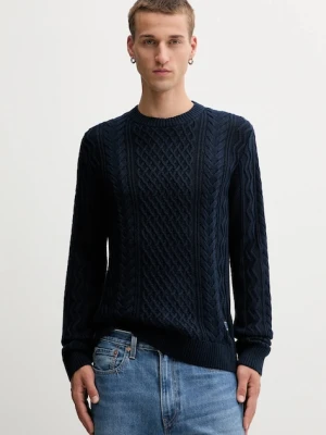 Tommy Jeans sweter bawełniany granatowy