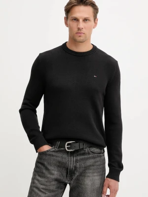 Tommy Jeans sweter bawełniany czarny