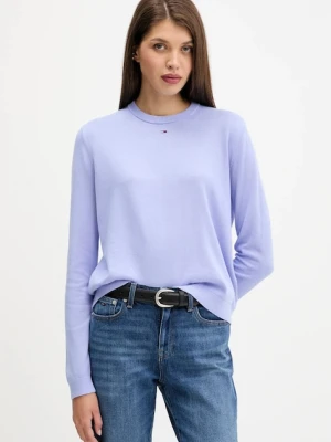 Tommy Jeans sweter bawełniany kolor czarny lekki DW0DW20159