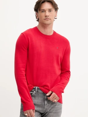 Tommy Jeans sweter bawełniany kolor czerwony DM0DM18895