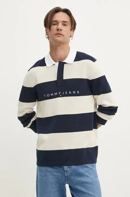 Tommy Jeans sweter bawełniany kolor granatowy DM0DM19443