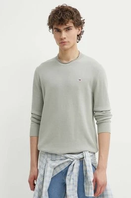 Tommy Jeans sweter bawełniany kolor szary DM0DM18895