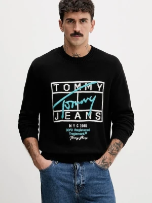 Tommy Jeans sweter bawełniany męski kolor czarny DM0DM22401