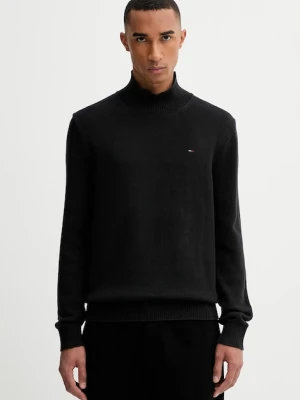 Tommy Jeans sweter bawełniany męski kolor czarny lekki DM0DM22096
