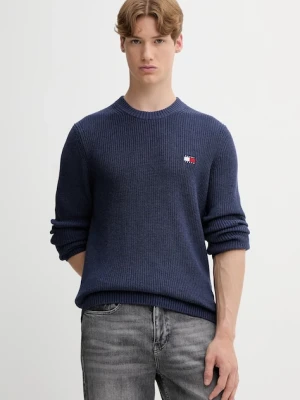 Tommy Jeans sweter bawełniany męski kolor granatowy DM0DM21652