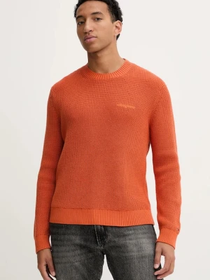 Tommy Jeans sweter bawełniany męski kolor pomarańczowy DM0DM22098
