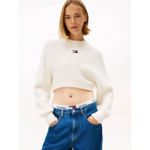 Tommy Jeans Sweter | Cropped Fit | z dodatkiem wełny