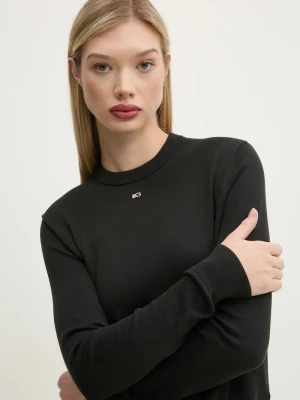 Tommy Jeans sweter damski bawełniany czarny