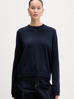 Tommy Jeans sweter damski bawełniany granatowy
