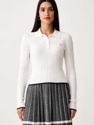 Tommy Jeans sweter damski beżowy