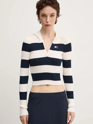 Tommy Jeans sweter damski kolor beżowy DW0DW18679