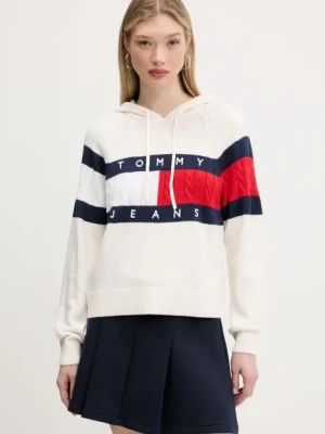 Tommy Jeans sweter damski kolor beżowy DW0DW20250