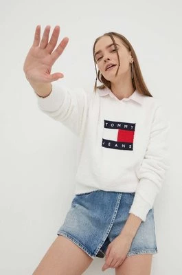 Tommy Jeans sweter damski kolor biały DW0DW17248